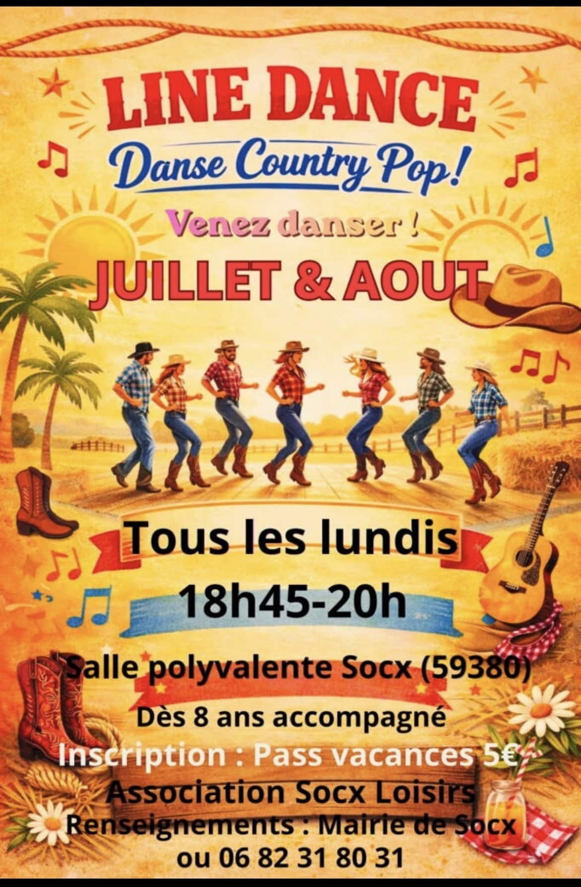 Cours country été 2026