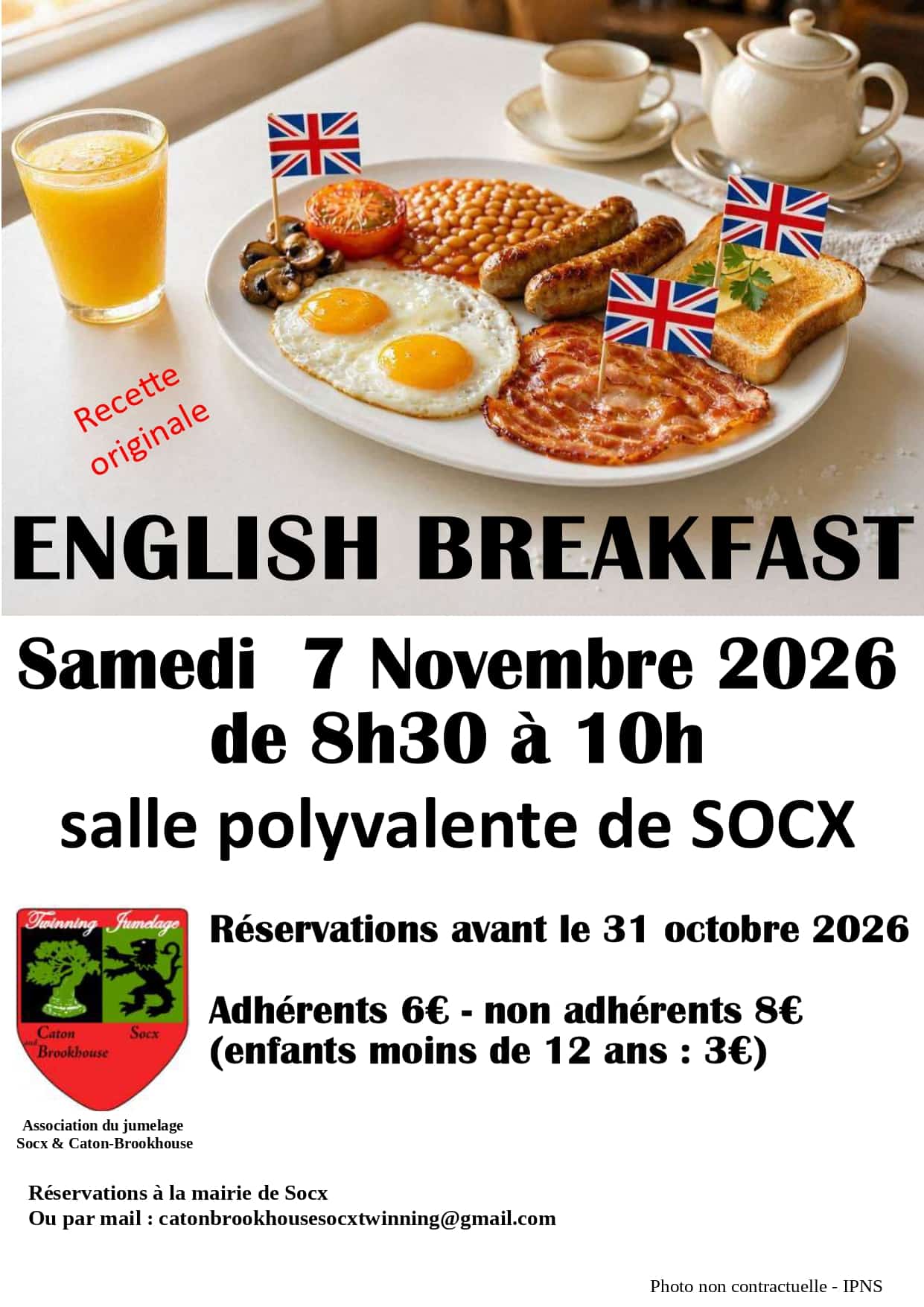 english breakfast novembre 2026
